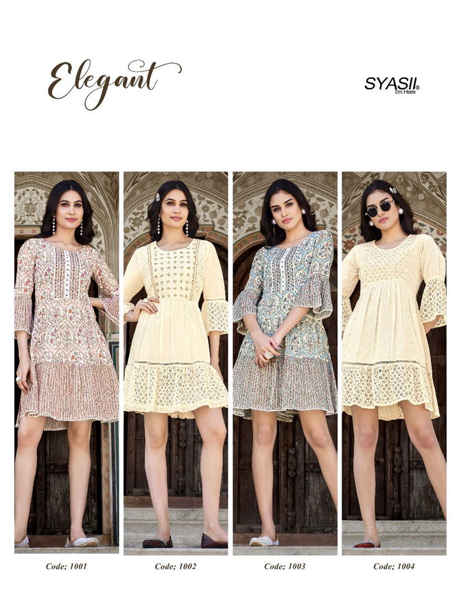 Syasii Elegant Party Wear Wholesale Ladies Tunic Top